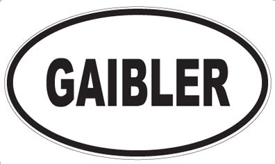 GAIBLER - Oval Sticker