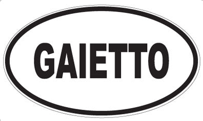 GAIETTO - Oval Sticker