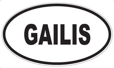 GAILIS - Oval Magnet