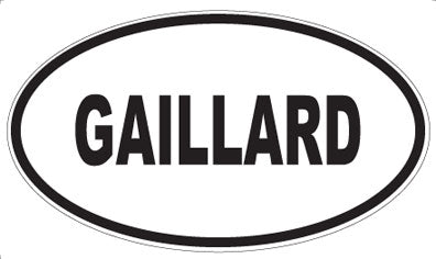 GAILLARD - Oval Sticker