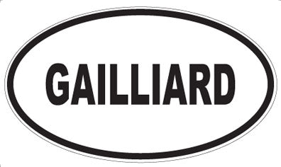 GAILLIARD - Oval Magnet