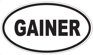 GAINER - Oval Sticker