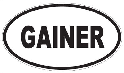 GAINER - Oval Magnet