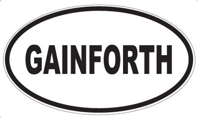 GAINFORTH - Oval Sticker