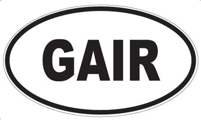 GAIR - Oval Magnet