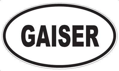 GAISER - Oval Sticker