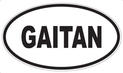 GAITAN - Oval Sticker