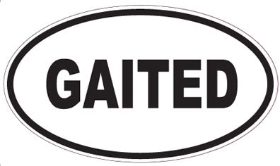 GAITED - Oval Sticker