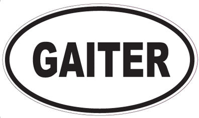 GAITER - Oval Sticker