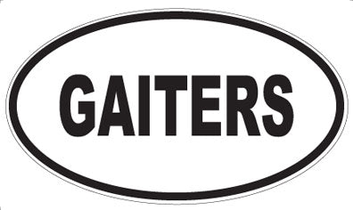 GAITERS - Oval Magnet