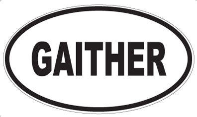 GAITHER - Oval Magnet