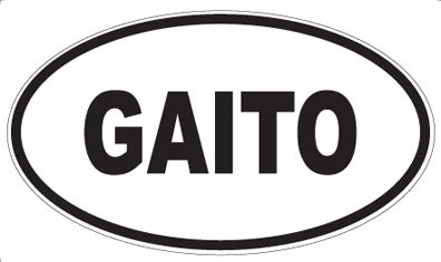 GAITO - Oval Sticker