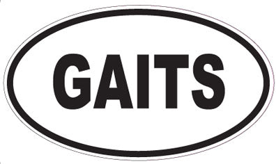 GAITS - Oval Magnet
