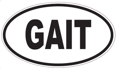 GAIT - Oval Sticker