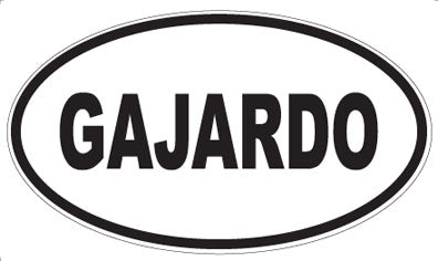 GAJARDO - Oval Magnet