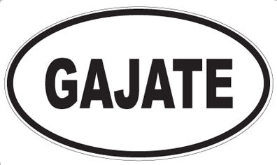 GAJATE - Oval Sticker