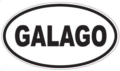 GALAGO - Oval Sticker
