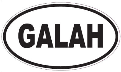 GALAH - Oval Sticker