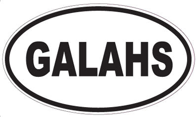 GALAHS - Oval Sticker