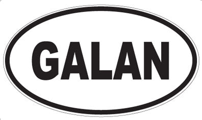 GALAN - Oval Sticker