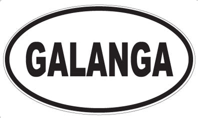 GALANGA - Oval Sticker