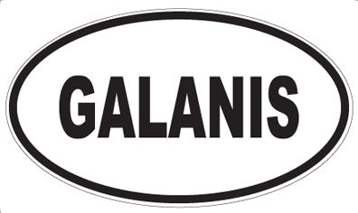 GALANIS - Oval Sticker
