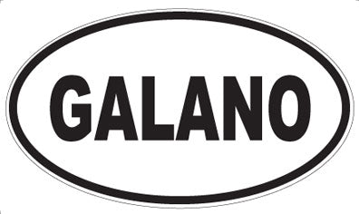 GALANO - Oval Sticker