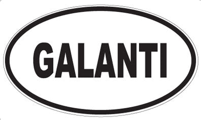 GALANTI - Oval Sticker