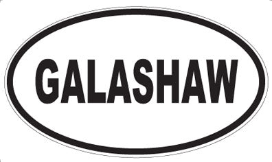 GALASHAW - Oval Sticker