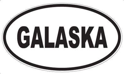 GALASKA - Oval Sticker
