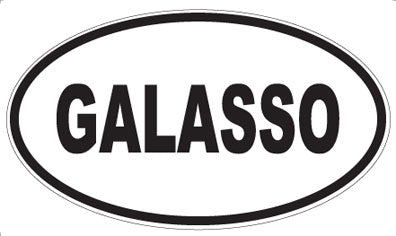 GALASSO - Oval Sticker
