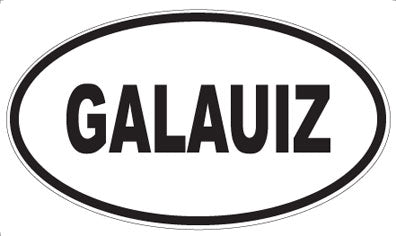 GALAUIZ - Oval Sticker