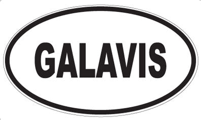 GALAVIS - Oval Sticker