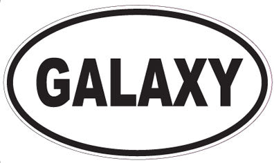 GALAXY - Oval Sticker