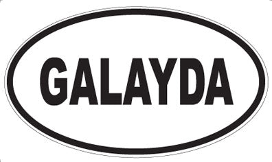 GALAYDA - Oval Sticker