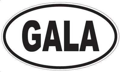GALA - Oval Sticker