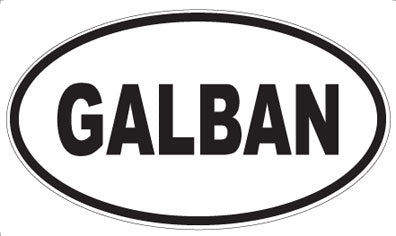 GALBAN - Oval Magnet