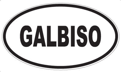GALBISO - Oval Sticker