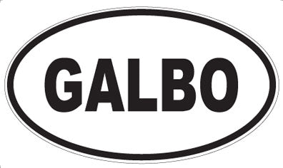 GALBO - Oval Sticker