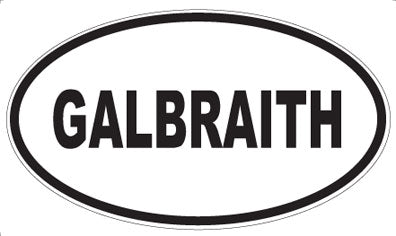 GALBRAITH - Oval Sticker