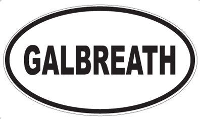 GALBREATH - Oval Sticker