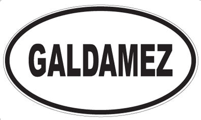 GALDAMEZ - Oval Magnet