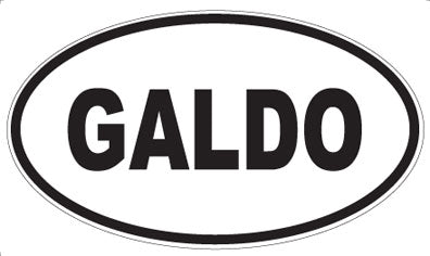 GALDO - Oval Sticker