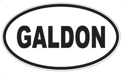 GALDON - Oval Sticker