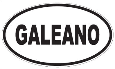 GALEANO - Oval Magnet