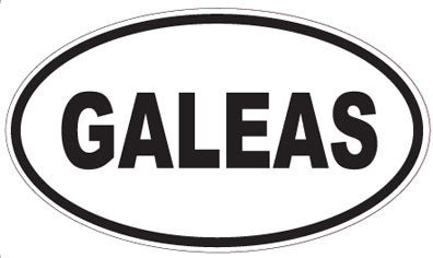 GALEAS - Oval Sticker