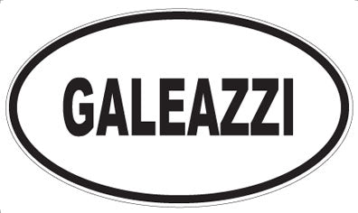 GALEAZZI - Oval Sticker