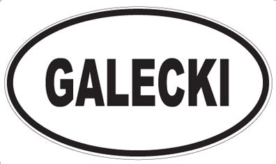 GALECKI - Oval Magnet