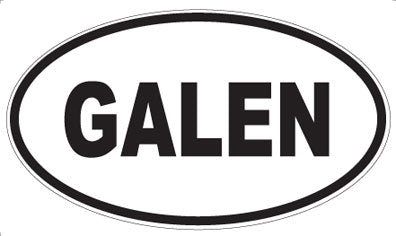 GALEN - Oval Sticker