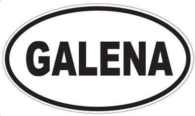 GALENA - Oval Sticker